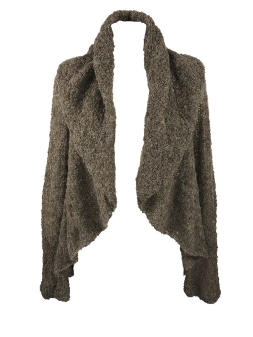 Strickweste kurz, weiches und flauschiges Alpaka, ein locker sitzendes Kleidungsstück. Handgestrickt in Ecuador.